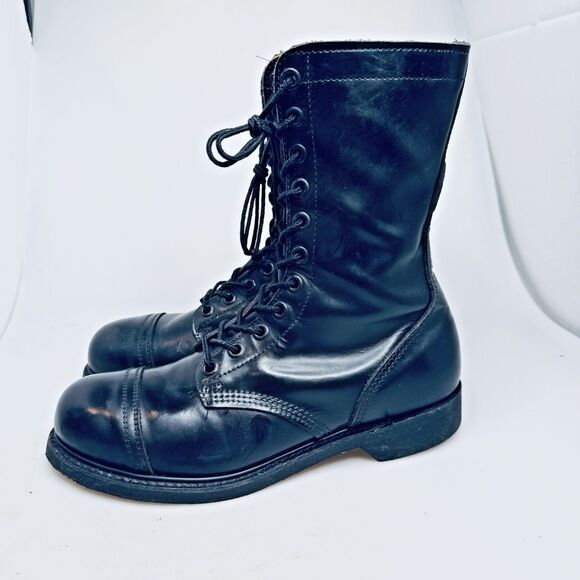 Carolina Men’s Black Leather Safety Steel Toe Work Boots Size 11 Made in USA EUC - Picture 3 of 16